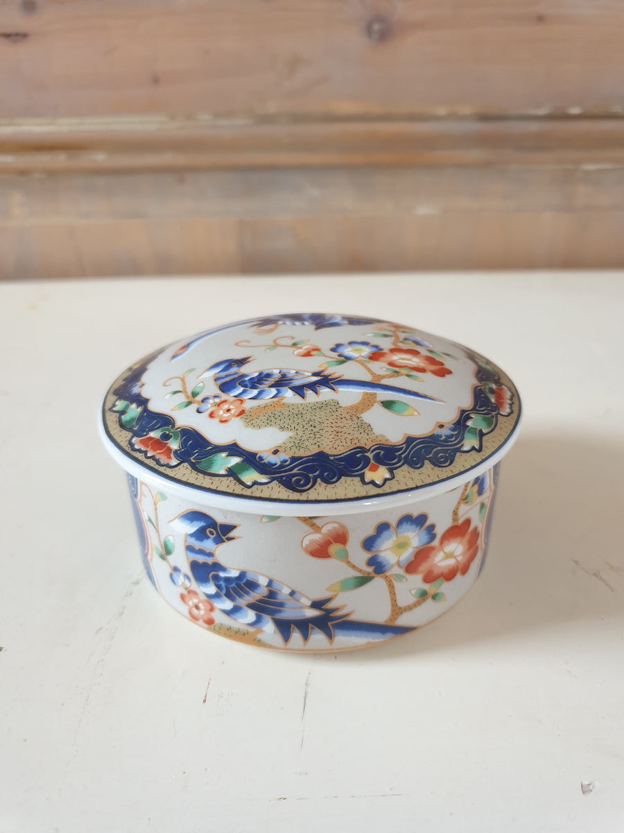 Boîte à Bijoux Impériale Japonaise - Porcelaine En Forme D'Œuf - XXe