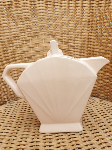 Cafetière ART DECO rose poudré