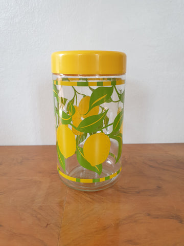 Pot en verre motifs citron style HENKEL