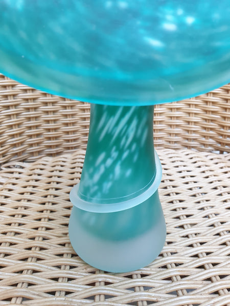 Vase artisanal en pâte de verre soufflée