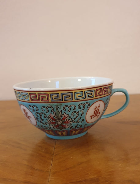 Tasse mun shou et sa sous-tasse - ASIE