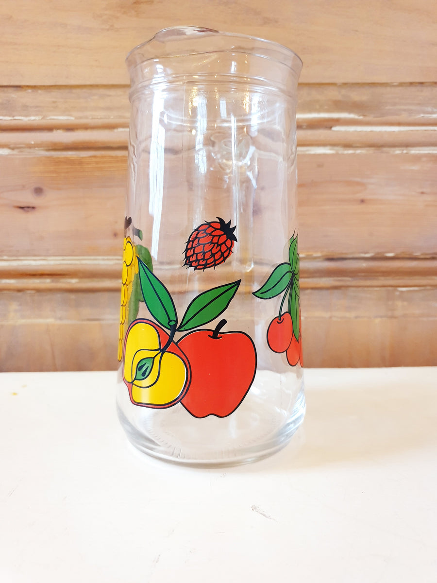 Pichet Carafe à Fleurs Vintage Covetro Italy - Rétro Années 70 - Décoratif