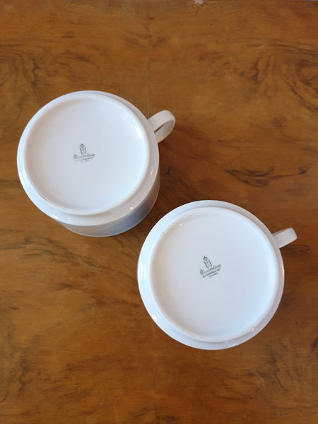 Ensemble de 2 tasses à thé ou chocolat années 70/80