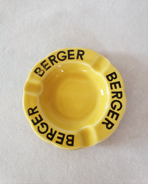 Cendrier de bistro ancien de la marque BERGER