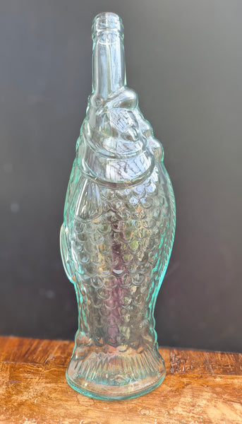 Bouteille en verre en forme de poisson