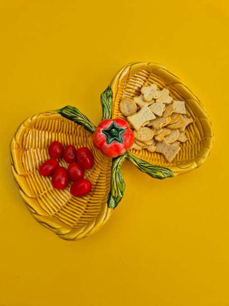 Pour l'apéritif Serviteur en céramique en forme de panier