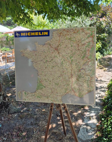Authentique carte MICHELIN en tôle Edition 1970