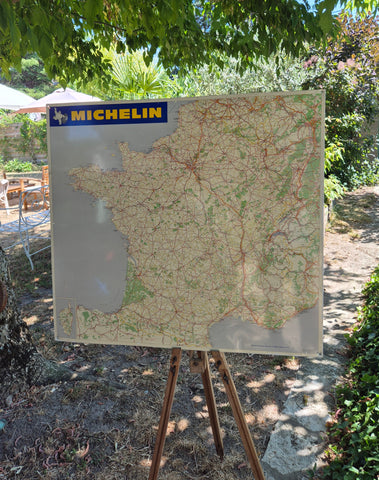 Authentique carte MICHELIN en tôle Edition 1970