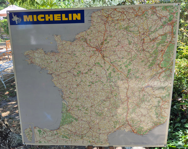 Authentique carte MICHELIN en tôle Edition 1970