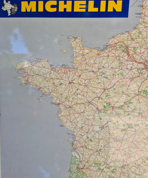 Authentique carte MICHELIN en tôle Edition 1970
