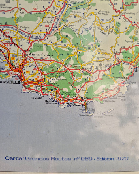 Authentique carte MICHELIN en tôle Edition 1970