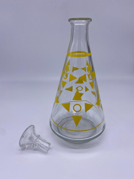 Carafe vintage années 60 motifs triangles