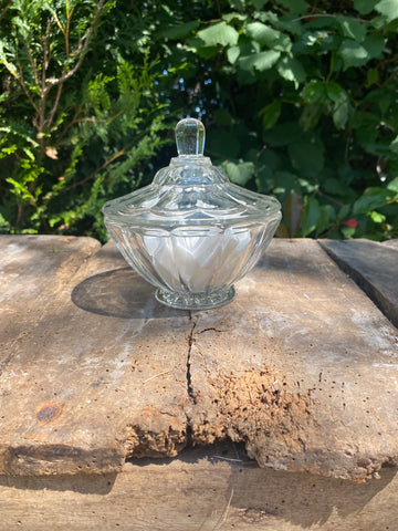 Sucrier en verre ancien